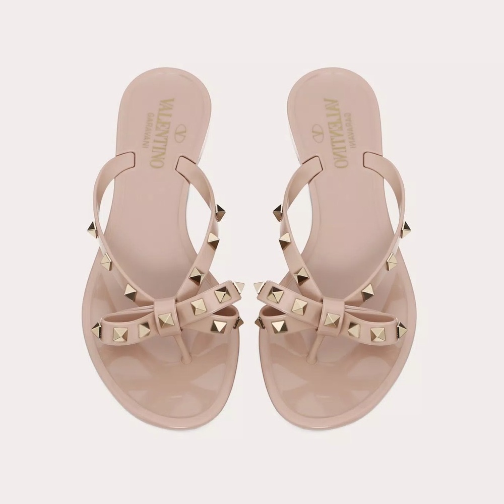 Valentino Rockstud Rubber Sandal size 39